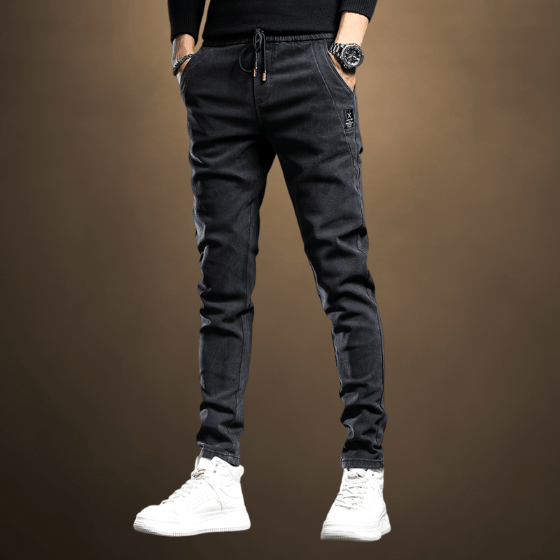 Calça jogger jeans masculina confort aristocratta