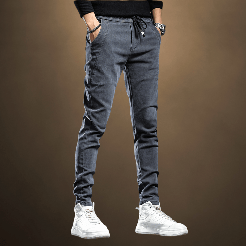 Calça jogger jeans masculina confort aristocratta