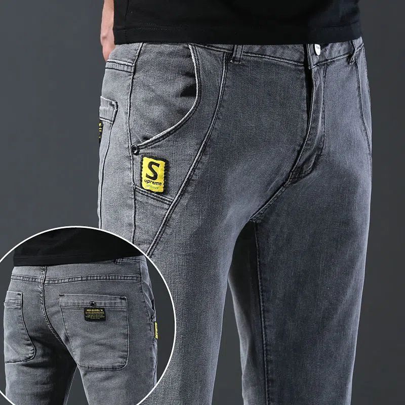 Calça Jeans com elastano masculina Brim Designer aristocratta