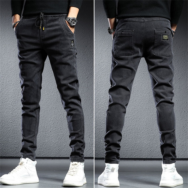 Calça jogger jeans masculina confort aristocratta