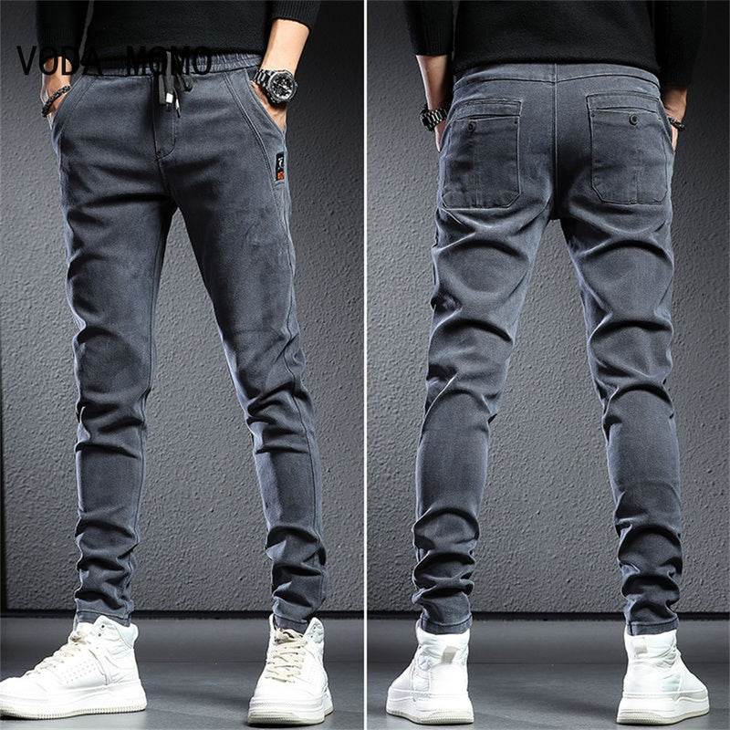 Calça jogger jeans masculina confort aristocratta