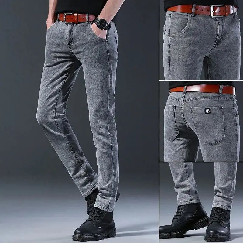 Calça Jeans com elastano masculina Brim Designer aristocratta