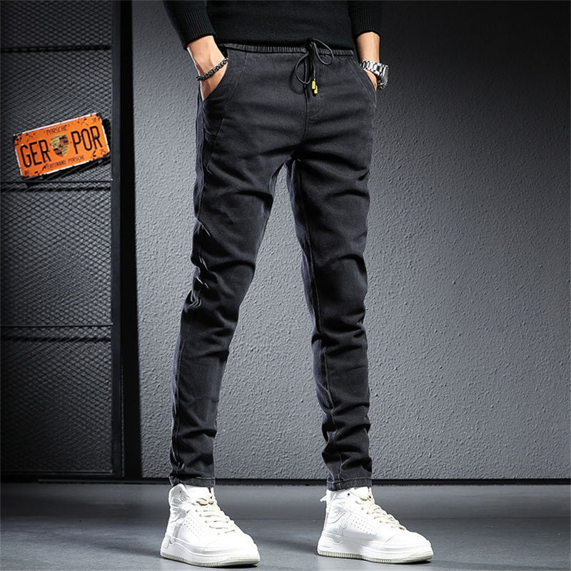 Calça jogger jeans masculina confort aristocratta