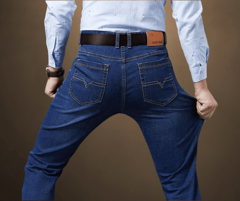 Calça Jeans com elastano masculina Brim Designer aristocratta