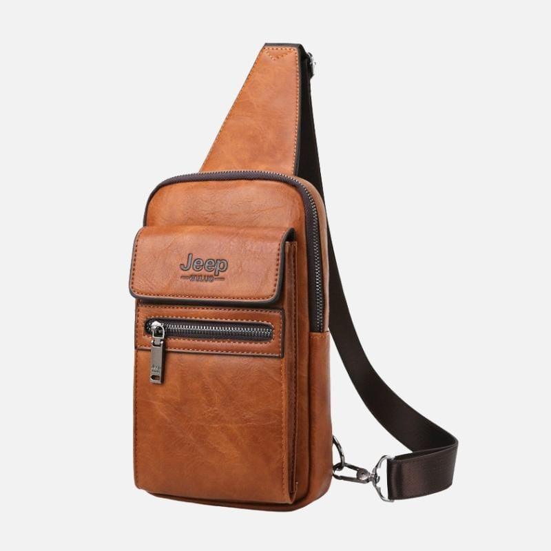 Bolsa JEEP de Couro Masculina Transversal  - Firenze