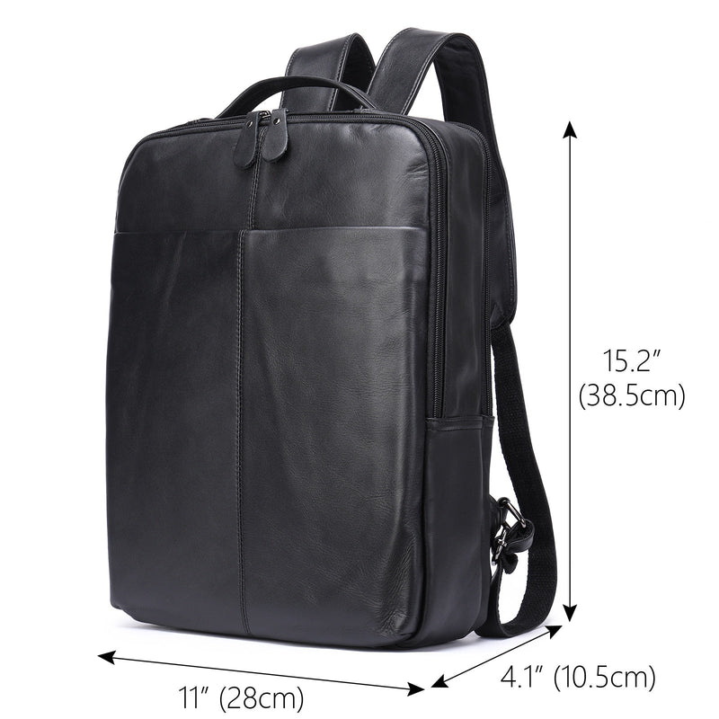 Mochila de Couro Genuíno Génova Notebook 14"