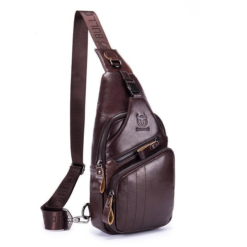 Bolsa de Ombro Masculina - 100% Couro