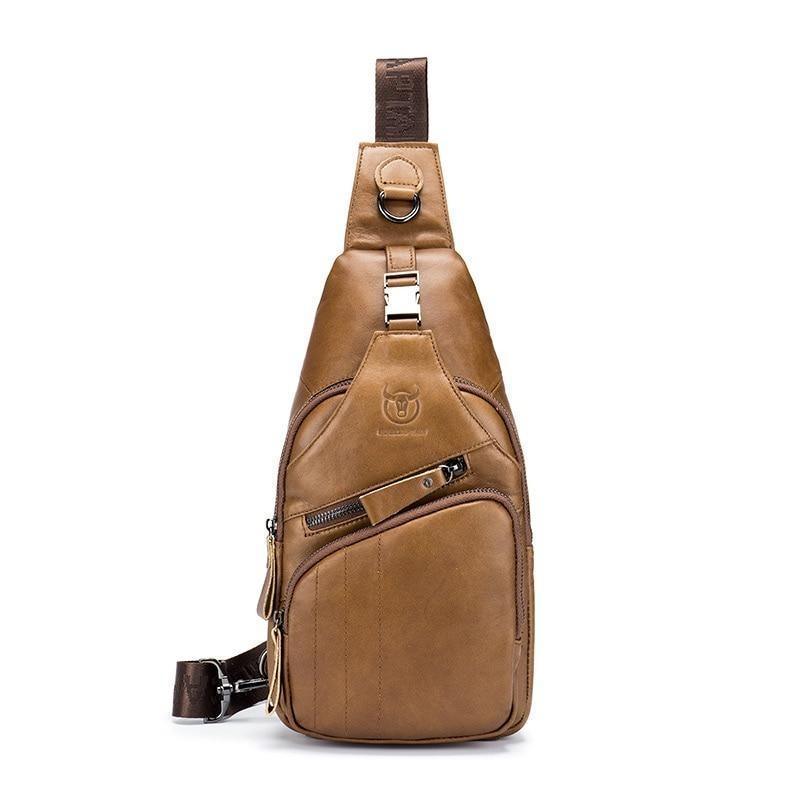 Bolsa de Ombro Masculina - 100% Couro