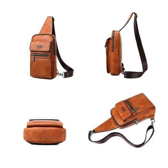 Bolsa JEEP de Couro Masculina Transversal  - Firenze